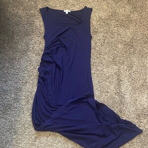 ☀️ Sleeveless Navy Maxi Dress with Scoop Neck